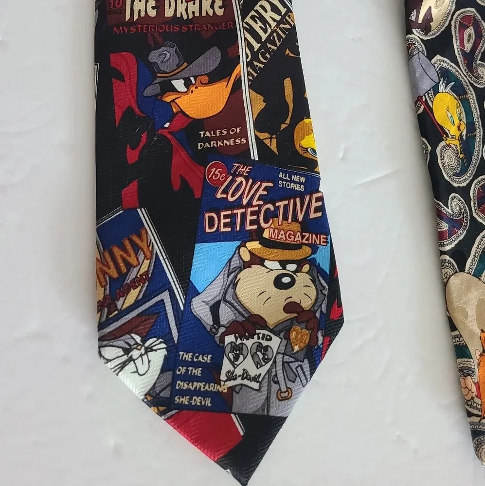 Vintage LOONEY TUNES Ties lot of 2